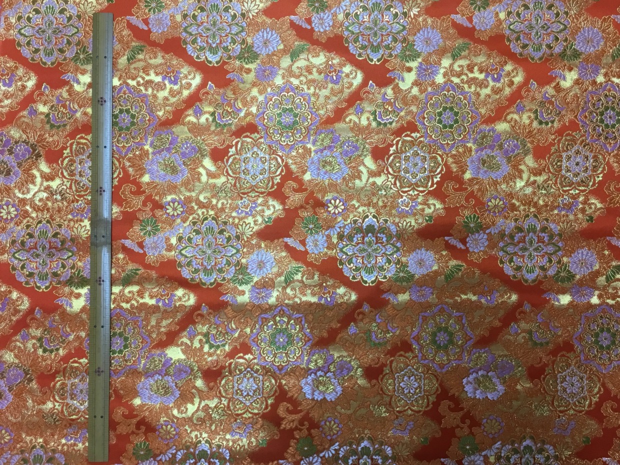 金襴生地／赤金／10cm単位〜／50cmまで