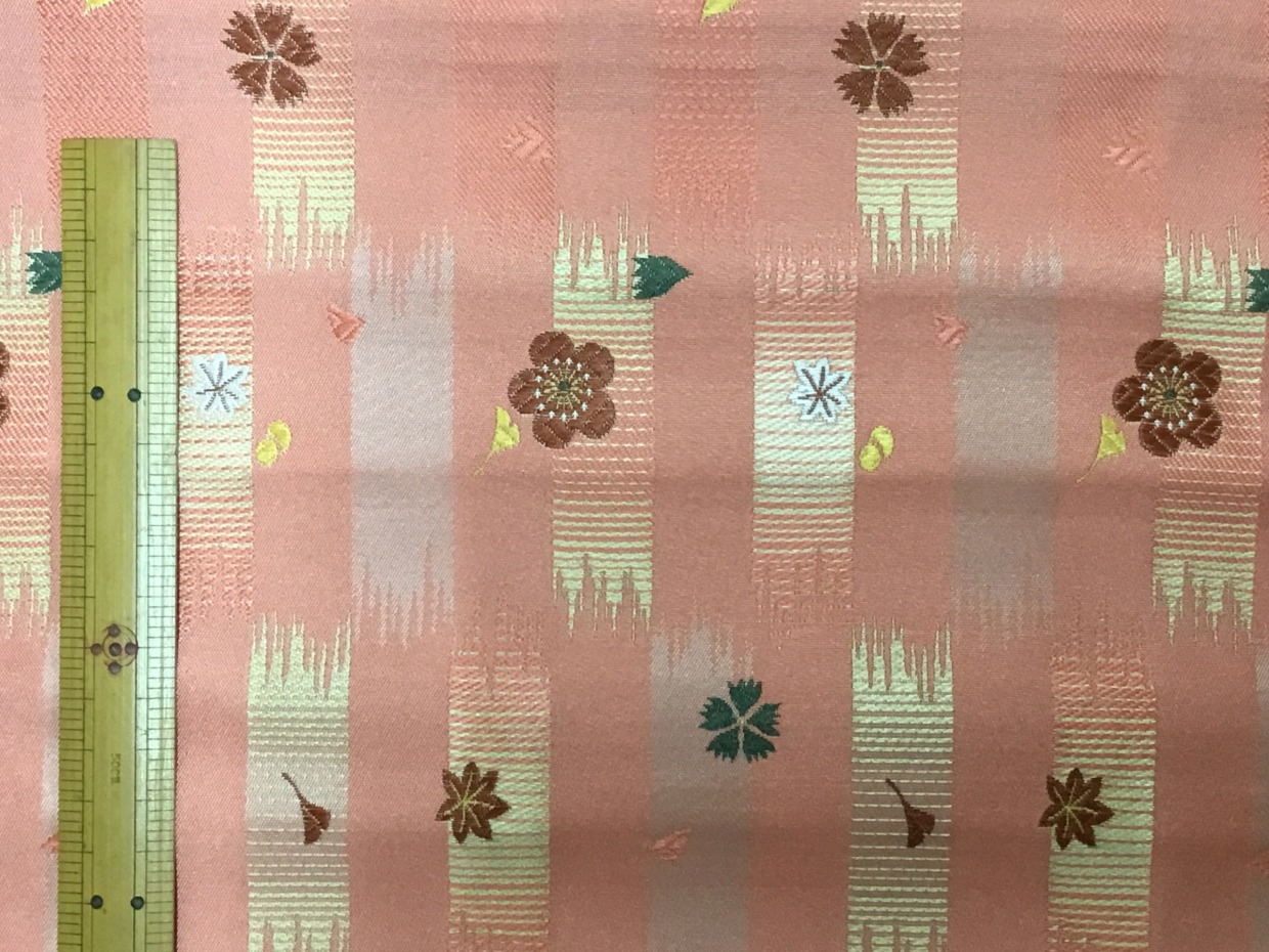 金襴生地／ピンク／10cm単位〜／50cmまで