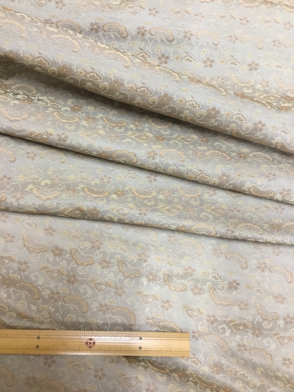 金襴生地／カーキ色／10cm単位〜／60cm〜