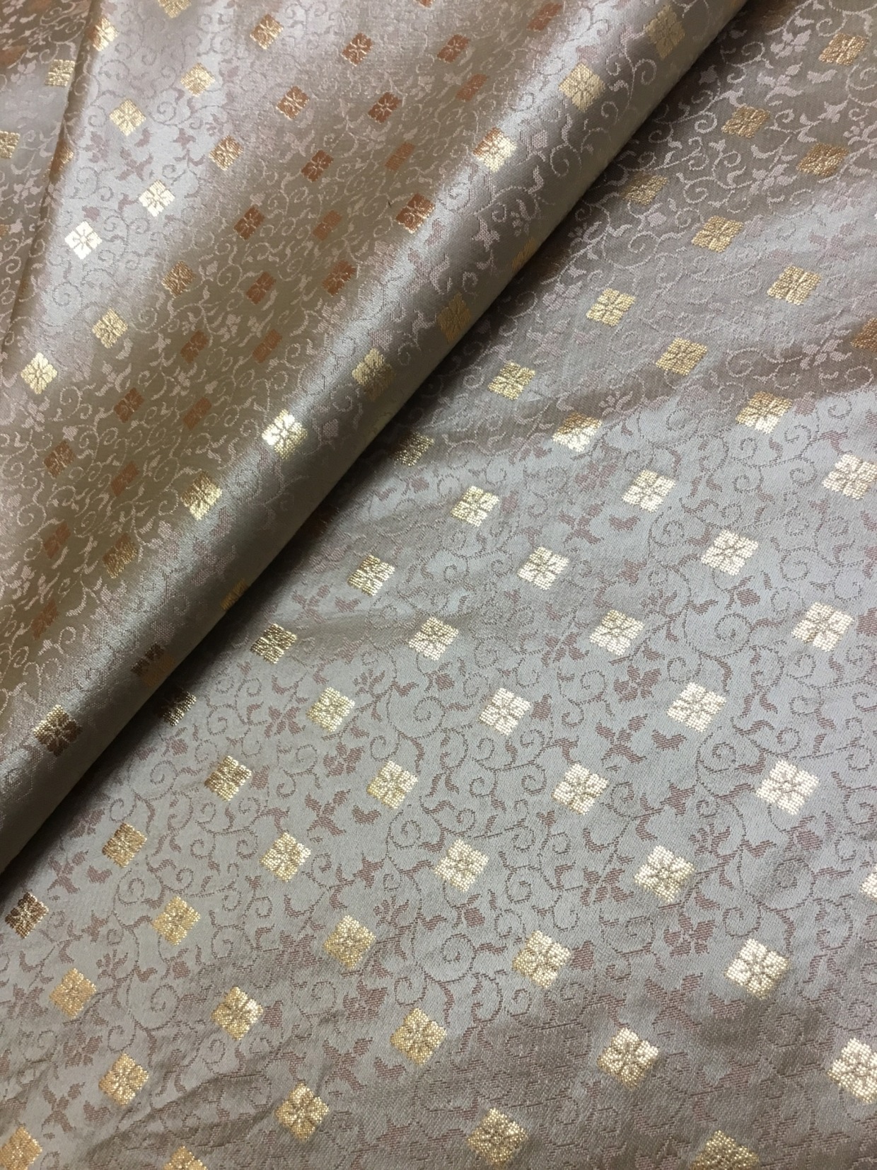 金襴生地／銅色／10cm単位〜／60cm〜