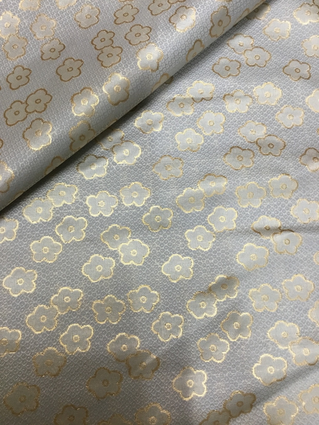 金襴生地／青鼠／薄地／10cm単位〜／50cmまで
