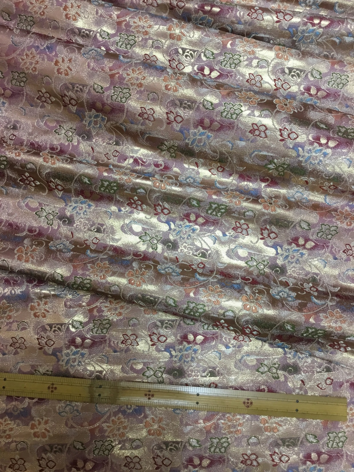 金襴生地／赤紫／10cm単位〜／50cmまで