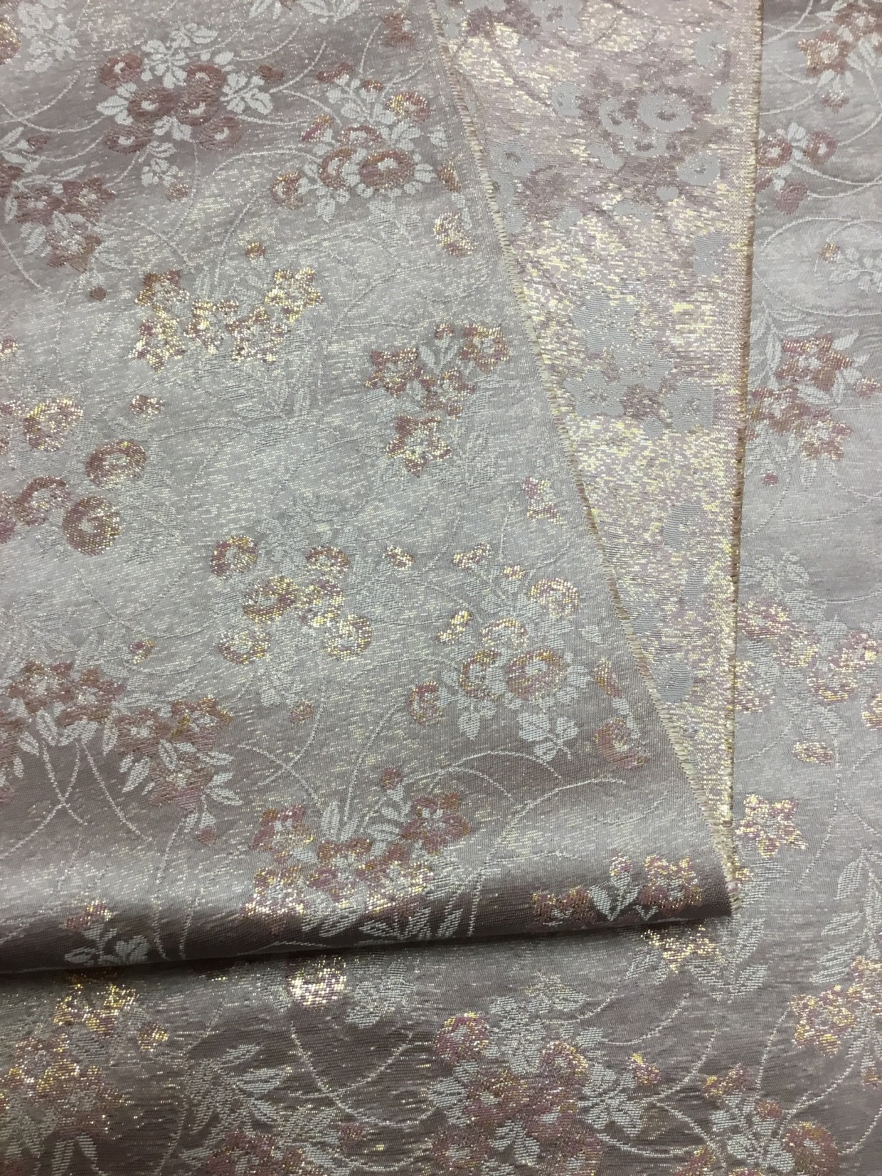 金襴生地／薄紫／10cm単位〜／60cm〜