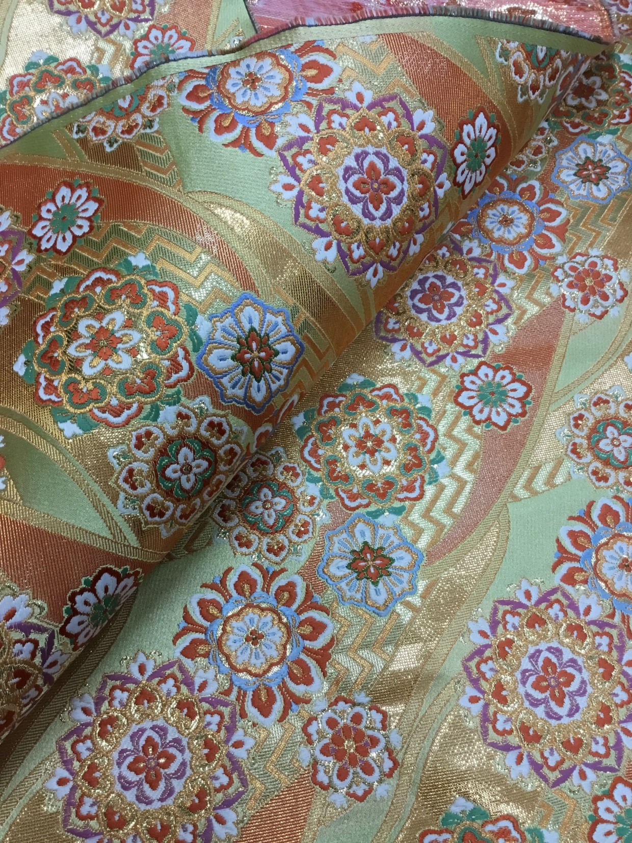 金襴生地／金／10cm単位〜／60cm〜
